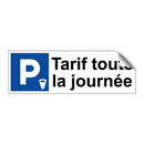 Tarif toute la journée