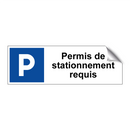 Permis de stationnement requis