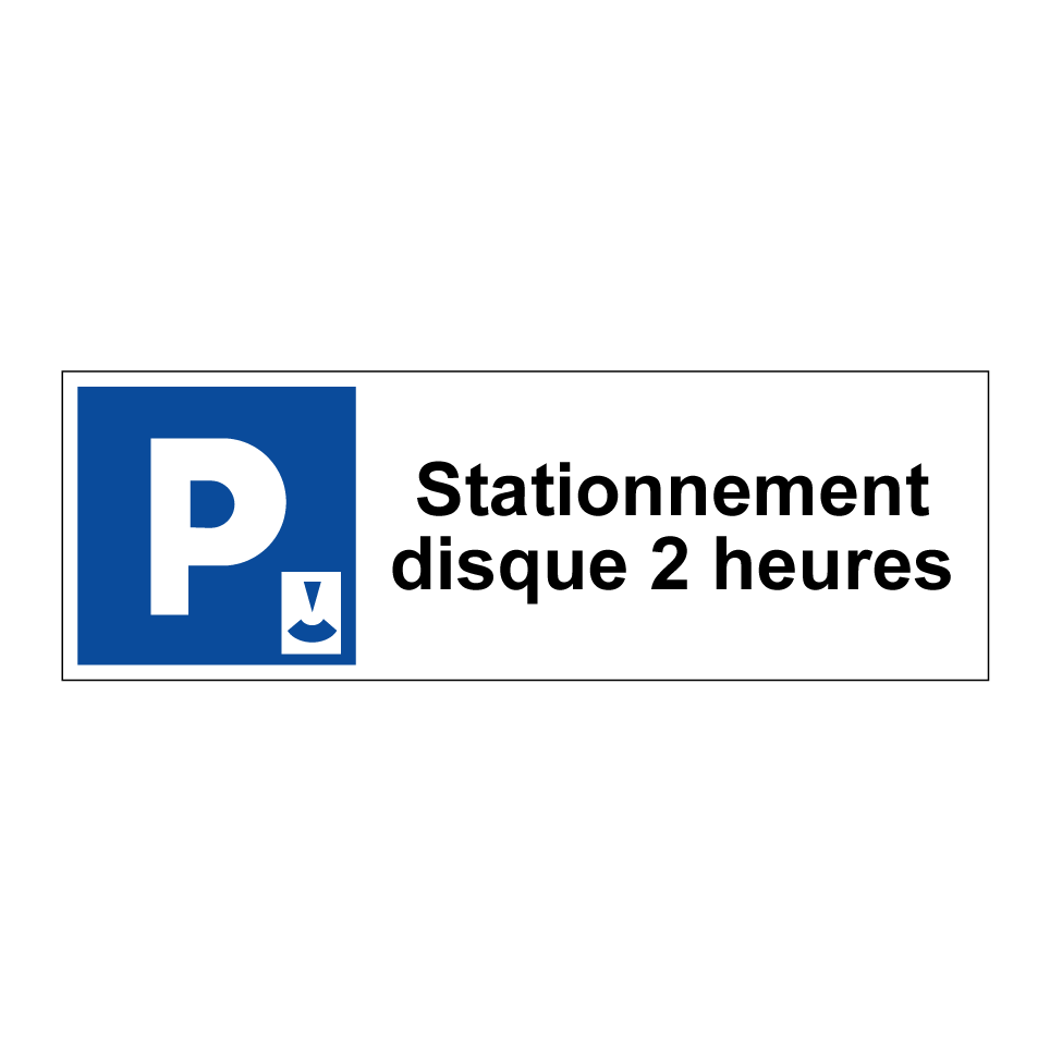 Stationnement disque 2 heures