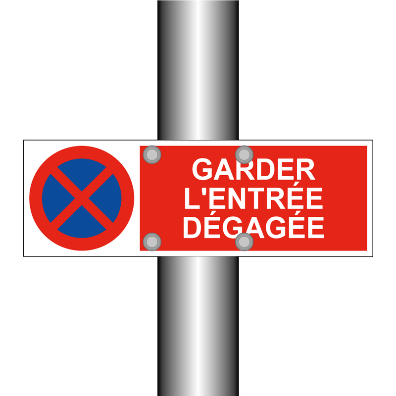 Garder l'entrée dégagée