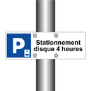 Stationnement disque 4 heures
