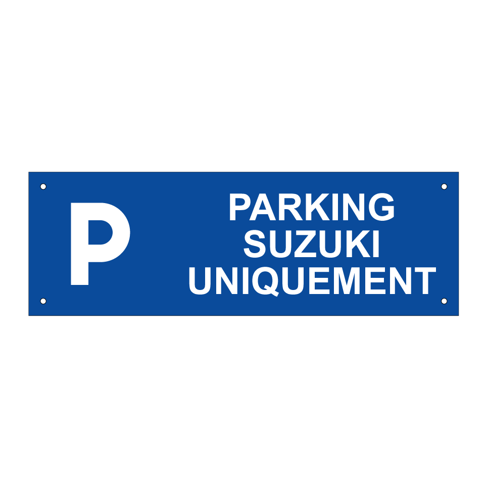 Parking Suzuki uniquement