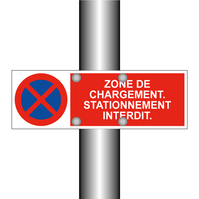 Zone de chargement. Stationnement interdit.