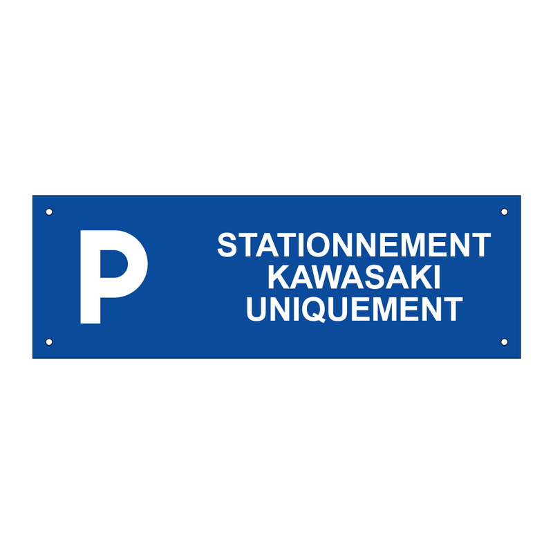 Stationnement Kawasaki uniquement