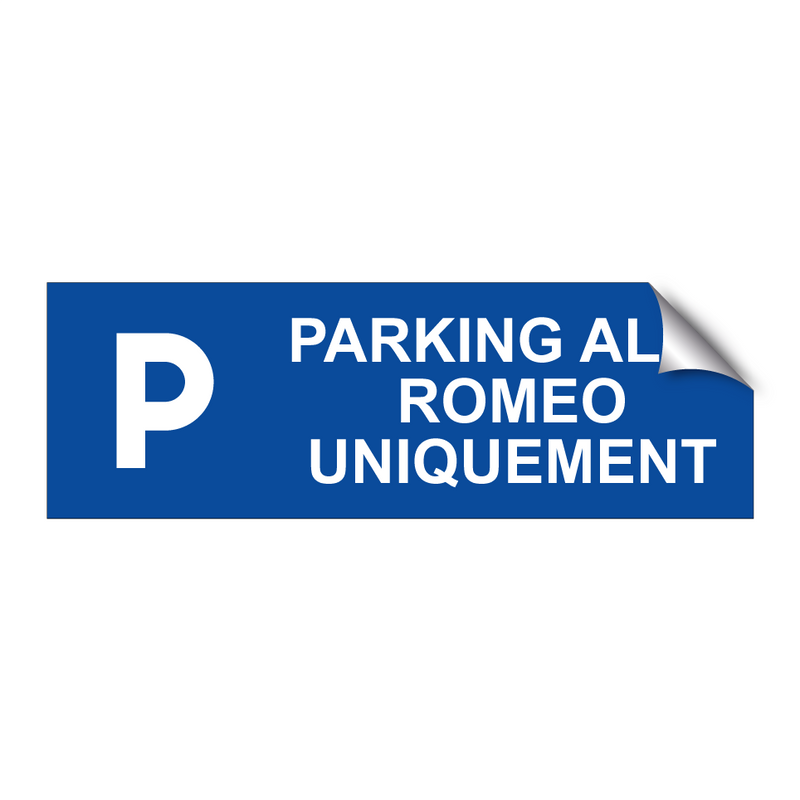 Parking Alfa Romeo uniquement