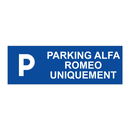 Parking Alfa Romeo uniquement
