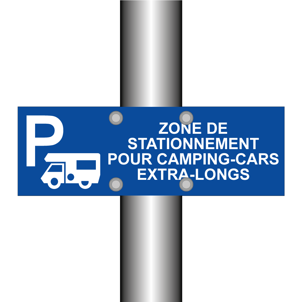 Zone de stationnement pour camping-cars extra-longs