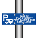 Zone de stationnement pour camping-cars extra-longs