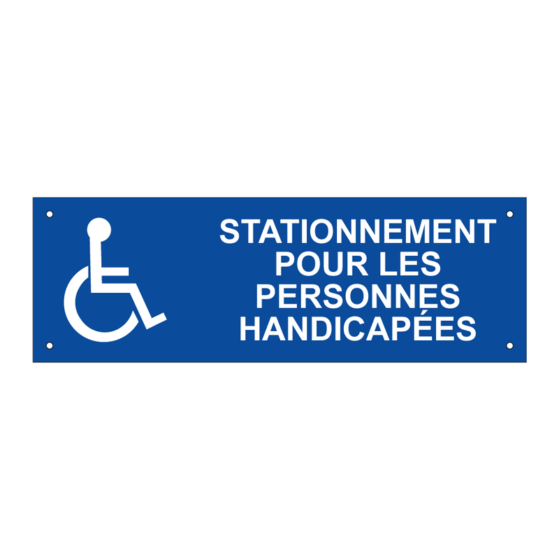 Stationnement pour les personnes handicapées