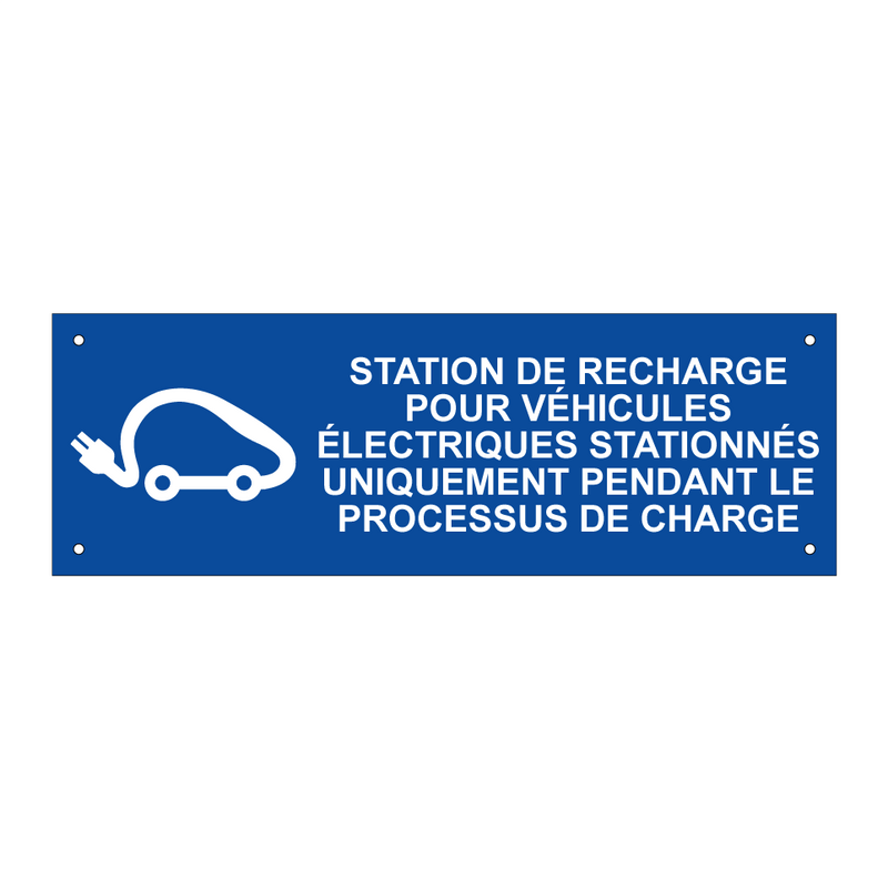 Station de recharge pour véhicules électriques stationnés uniquement pendant le processus de charge