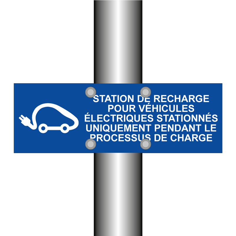 Station de recharge pour véhicules électriques stationnés uniquement pendant le processus de charge
