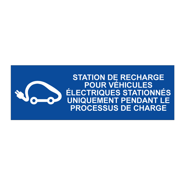 Station de recharge pour véhicules électriques stationnés uniquement pendant le processus de charge