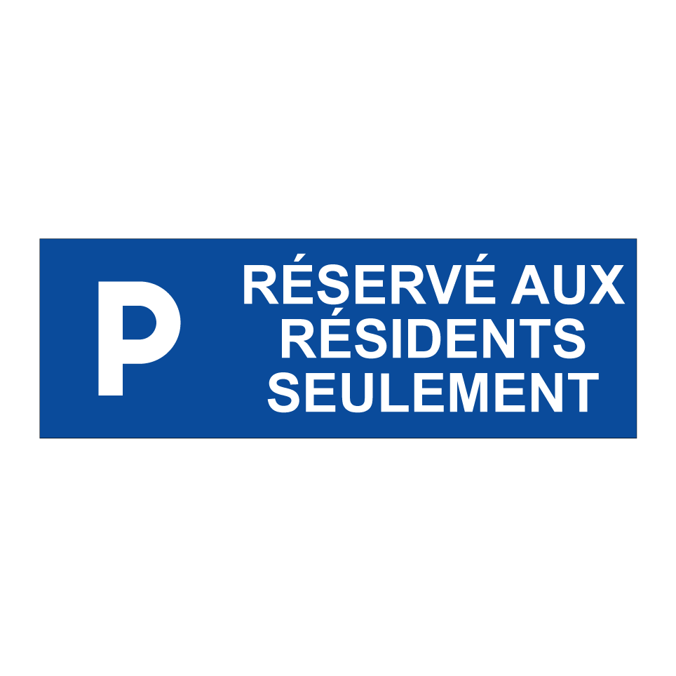 Réservé aux résidents seulement
