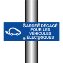 Garder dégagé pour les véhicules électriques