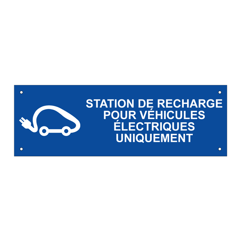 Station de recharge pour véhicules électriques uniquement