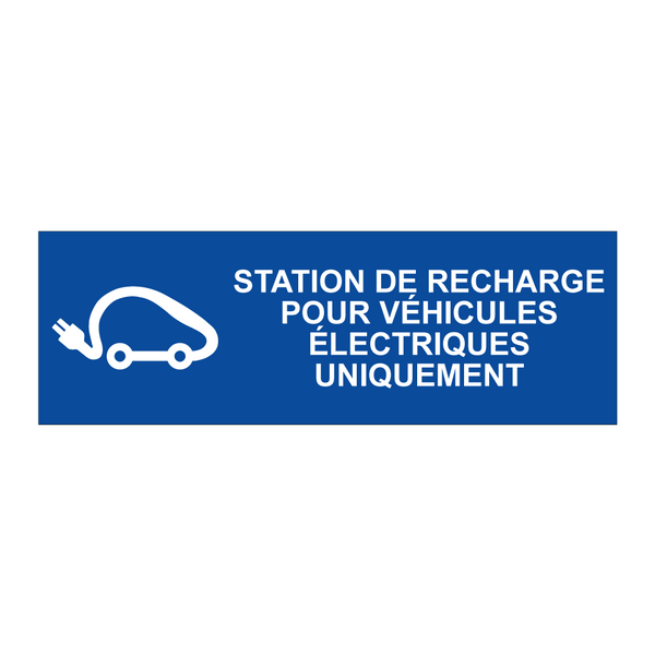 Station de recharge pour véhicules électriques uniquement