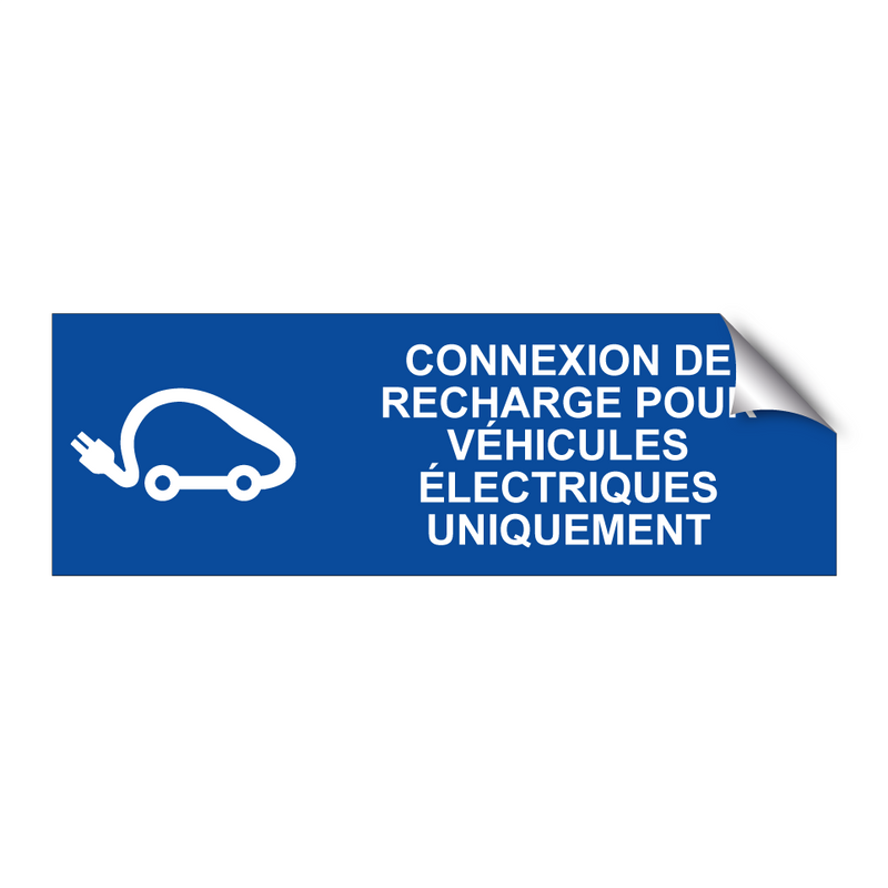 Connexion de recharge pour véhicules électriques uniquement