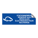 Stationnement réservé aux véhicules électriques pour recharge