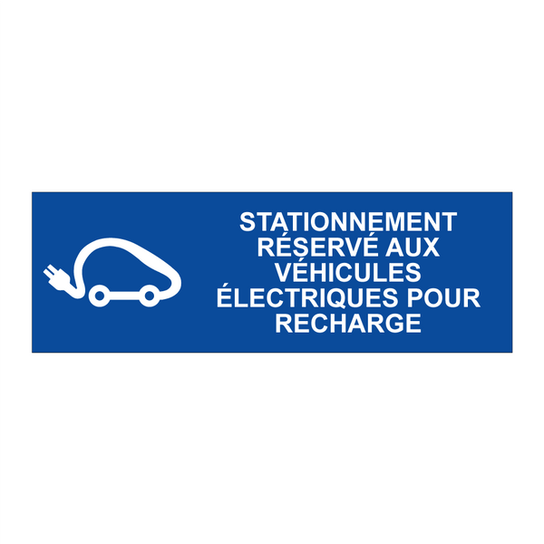 Stationnement réservé aux véhicules électriques pour recharge