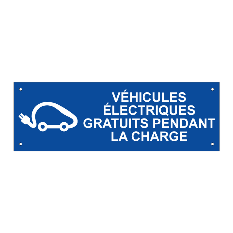 Véhicules électriques gratuits pendant la charge