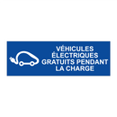 Véhicules électriques gratuits pendant la charge