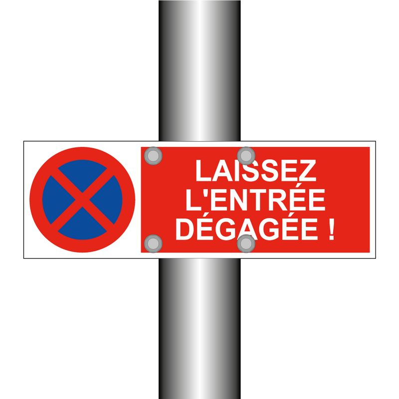 Laissez l'entrée dégagée !