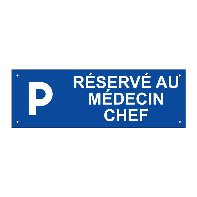 Réservé au médecin chef