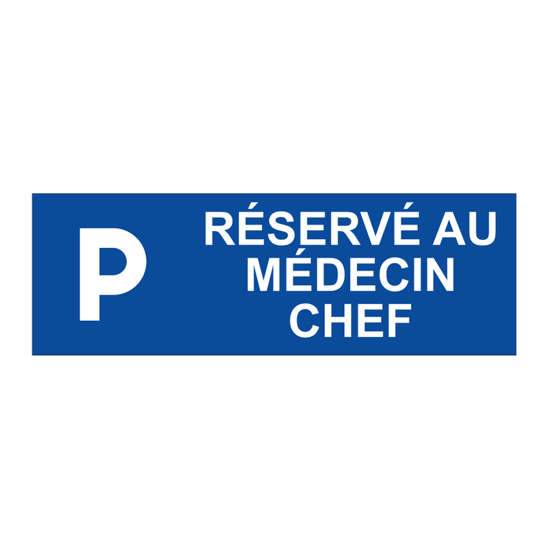 Réservé au médecin chef