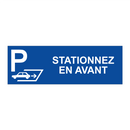 Stationnez en avant