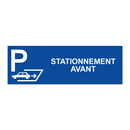 Stationnement avant