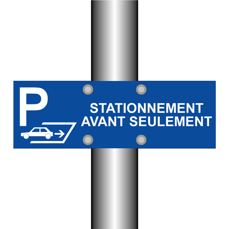 Stationnement avant seulement