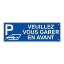 Veuillez vous garer en avant