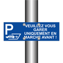 Veuillez vous garer uniquement en marche avant !