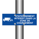 Stationnement interdit dans la zone de chargement