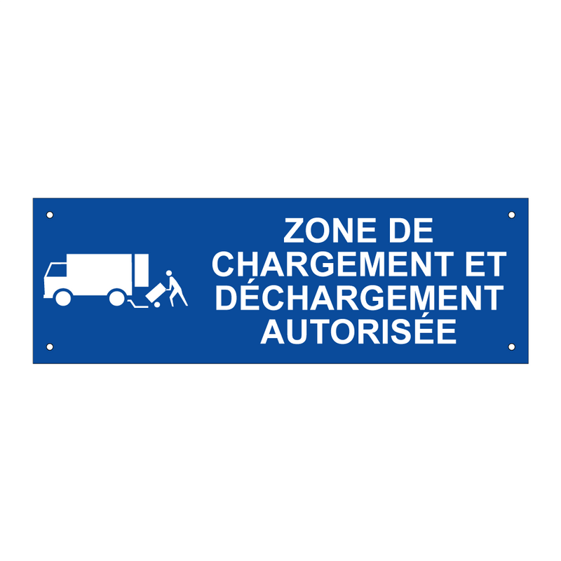 Zone de chargement et déchargement autorisée