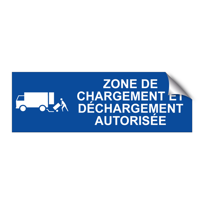Zone de chargement et déchargement autorisée