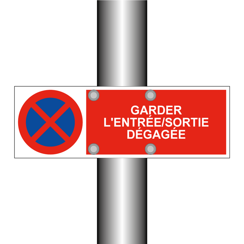 Garder l'entrée/sortie dégagée