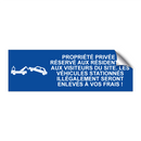 Propriété privée ! Réservé aux résidents et aux visiteurs du site. Les véhicules stationnés illégalement seront enlevés à vos frais !