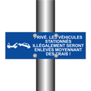 Privé. Les véhicules stationnés illégalement seront enlevés moyennant des frais !