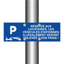 Réservé aux locataires. Les véhicules stationnés illégalement seront enlevés à vos frais !