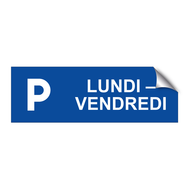 Lundi – Vendredi
