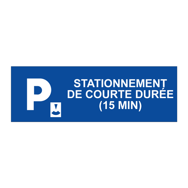 Stationnement de courte durée (15 min)