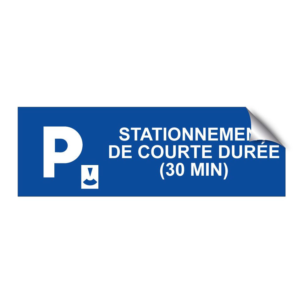 Stationnement de courte durée (30 min)