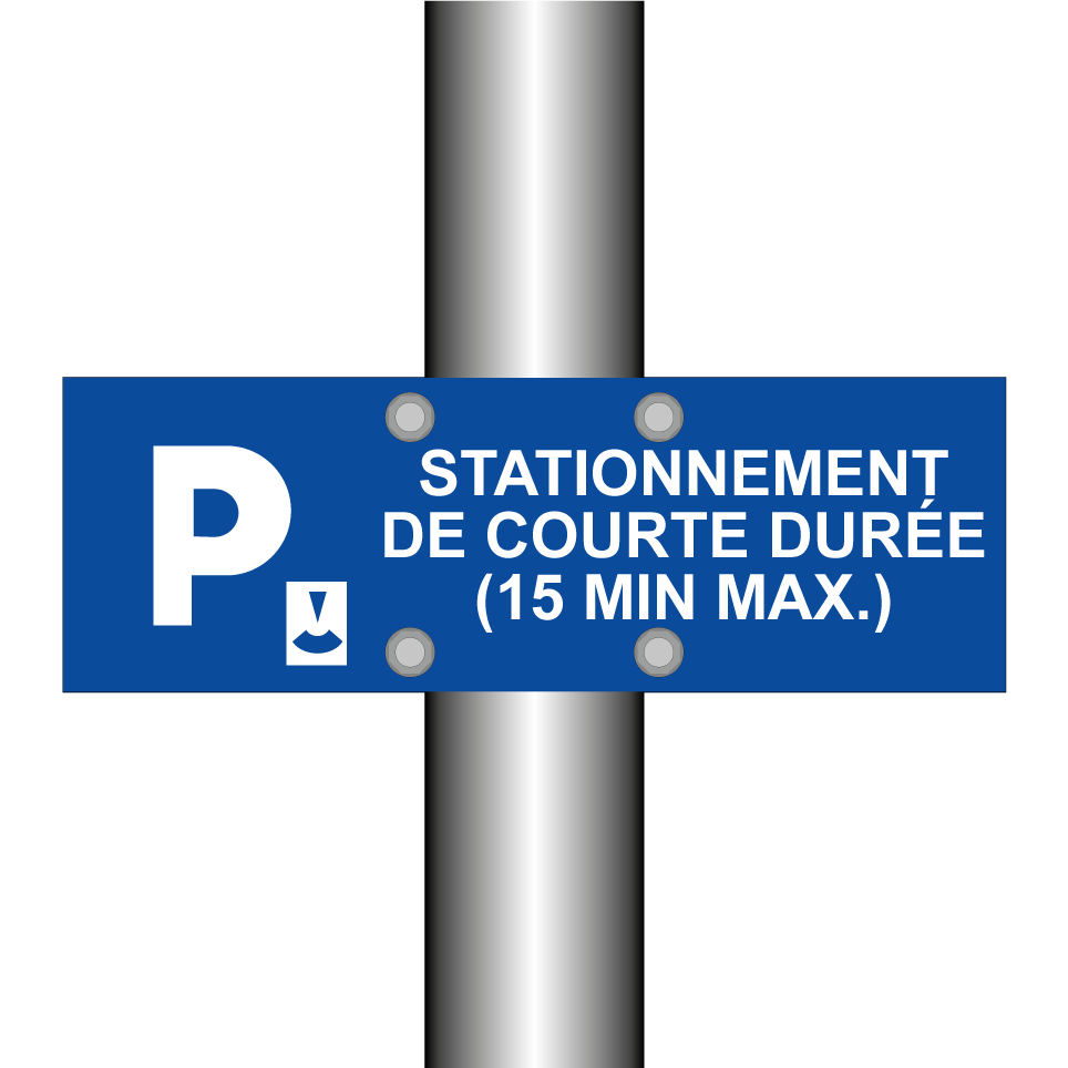 Stationnement de courte durée (15 min max.)