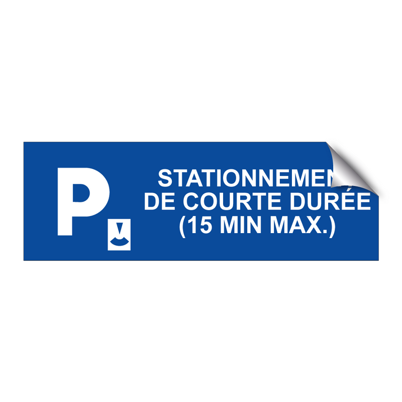 Stationnement de courte durée (15 min max.)