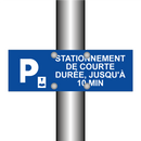 Stationnement de courte durée, jusqu'à 10 min.