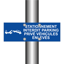 Stationnement interdit parking privé véhicules enlevés