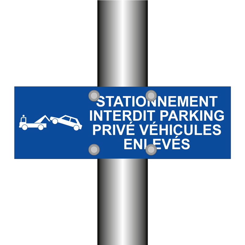 Stationnement interdit parking privé véhicules enlevés