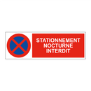 Stationnement nocturne interdit