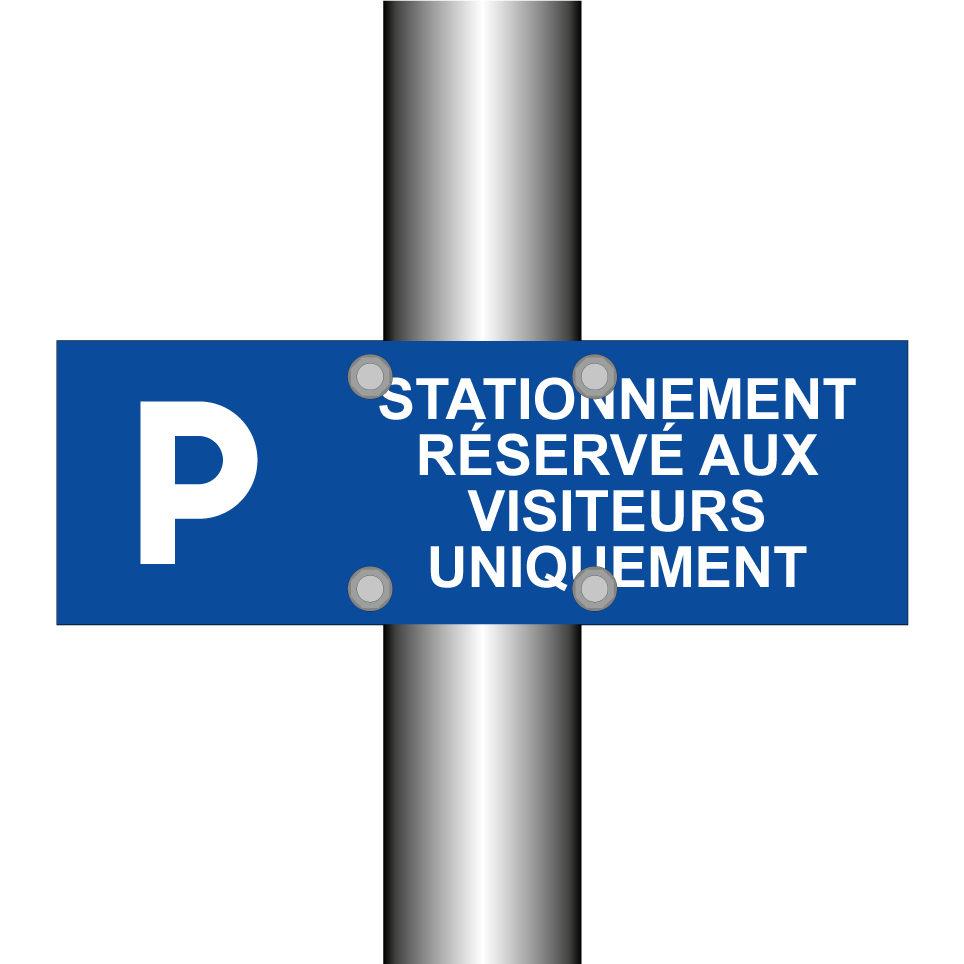 Stationnement réservé aux visiteurs uniquement